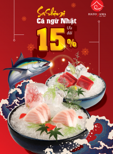 Ưu đãi sashimi cá ngừ
